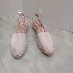 Eric Michael Pink/Tan Round Toe Trendy Espadrilles Size 39